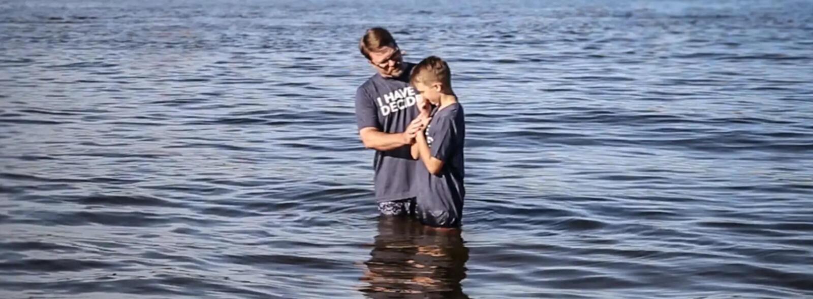 Jack Payne full baptism during COVID